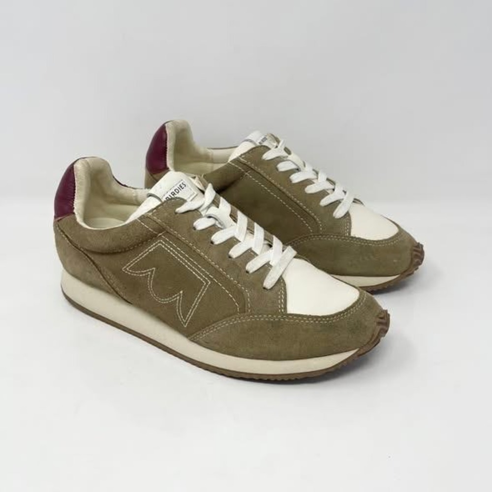 Birdies The Roadrunner Sneakers Wms 6.5 Chai Spice Suede Leather Casual Lace Up
